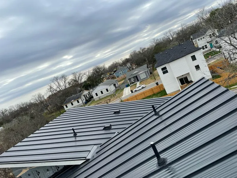 Standing seam metal roof panels with vents for Skylight Repair in Orange